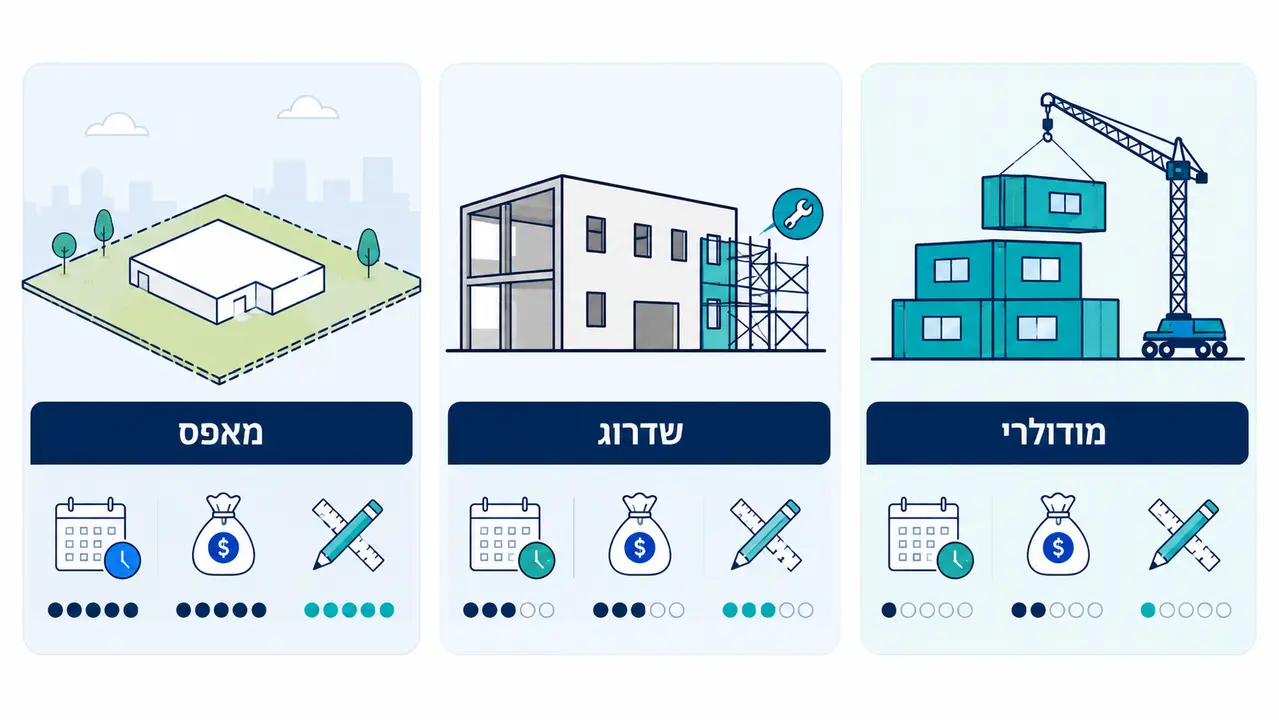 השוואת אסטרטגיות הקמה למפעל ביולוגי