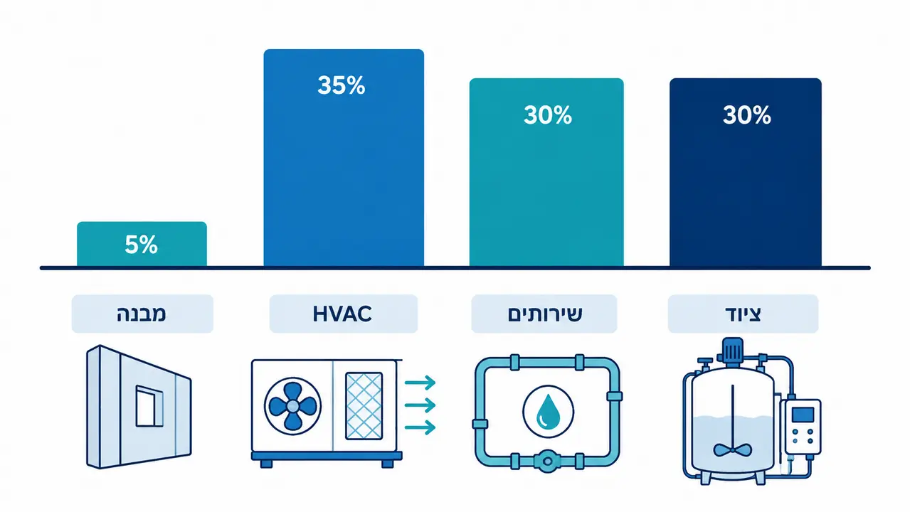 מרכיבי התקציב בהקמת מפעל ביולוגי