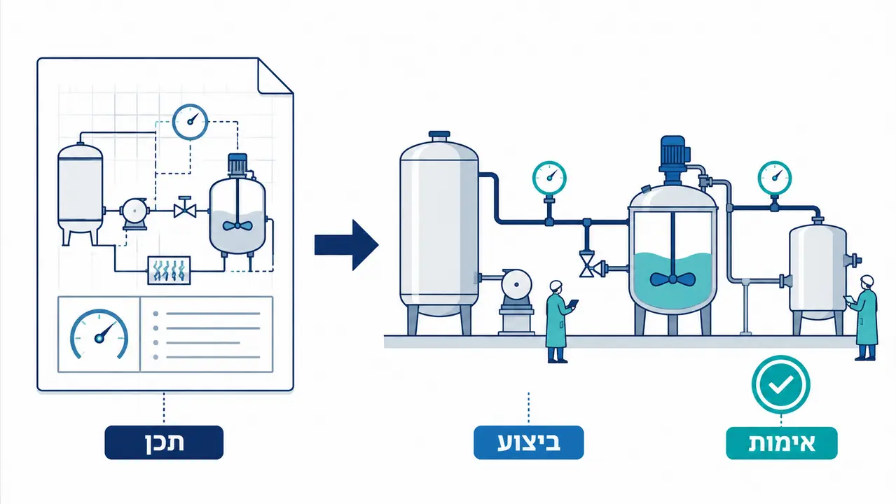 ‏שירותי הנדסת תהליך תעשייתי ואופטימיזציה עם Biopharmax