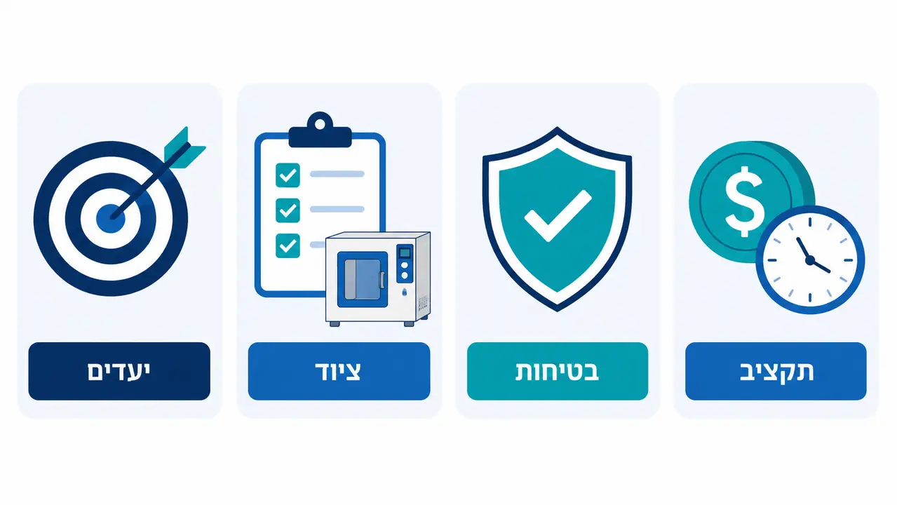 הכנה לשיחת אפיון לפני פרויקט הקמת מעבדה