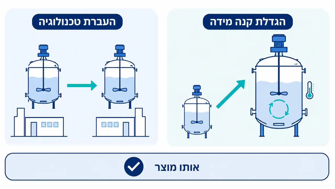 Tech Transfer מול Scale-up