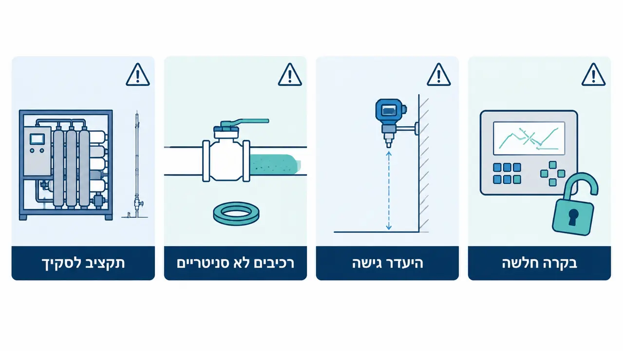 טעויות הנדסיות נפוצות ברכש ושדרוג מערכות מים מטוהרים
