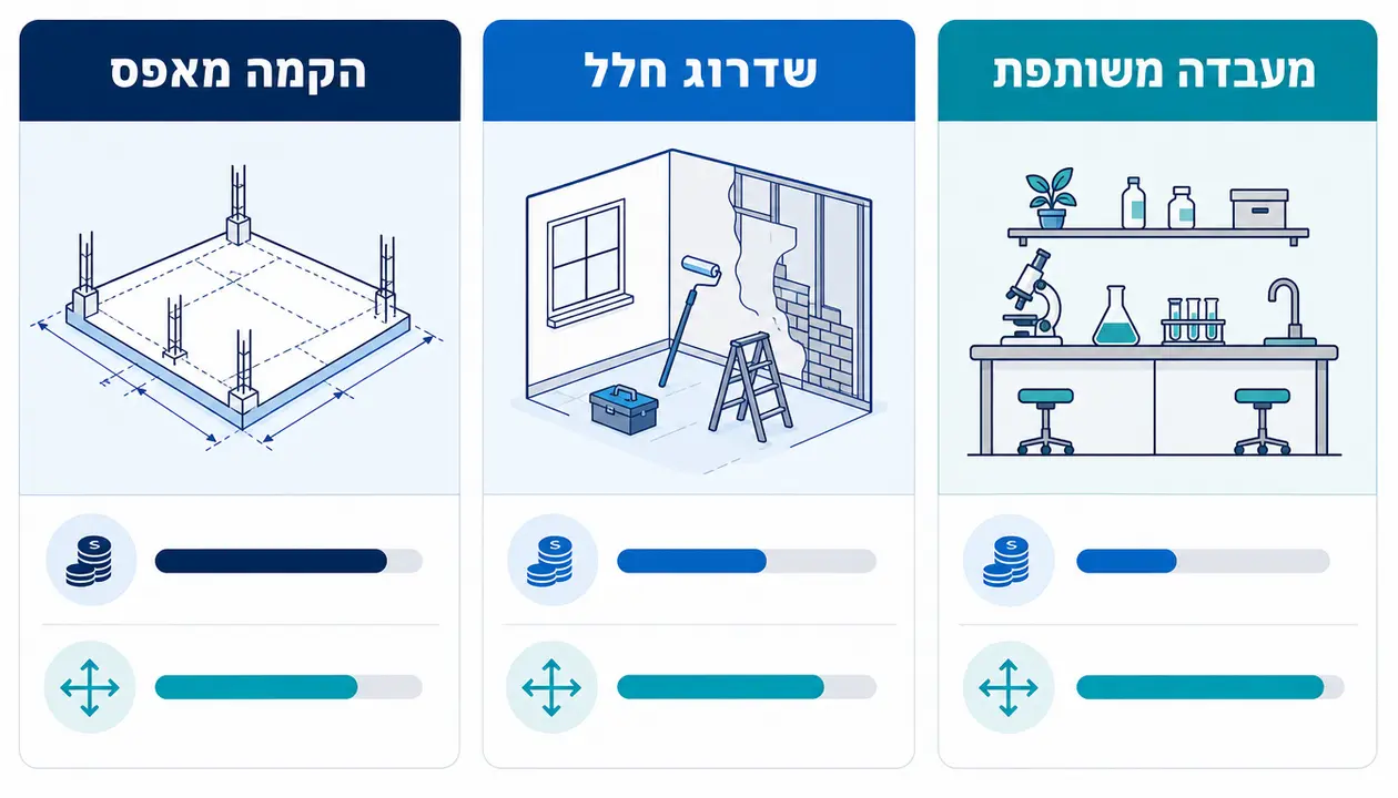 גורמים המשפיעים על תקציב הקמת מעבדת מחקר ופיתוח