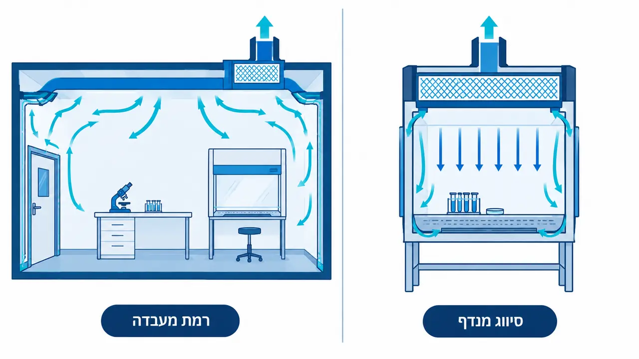 ההבדל בין רמת BSL לסיווג מנדף ביולוגי