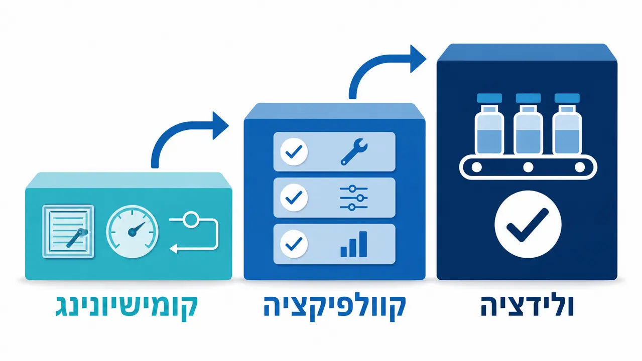 ההבדל בין קומישיונינג קווליפיקציה וולידציה