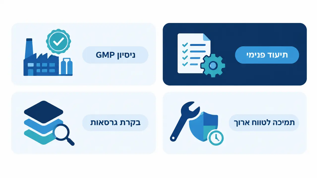 בחירת ספק לתכנון והטמעת מערכות בקרה בפארמה