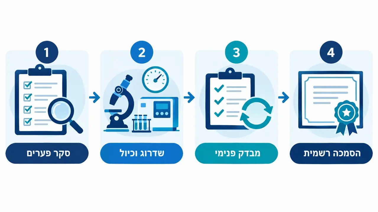 תהליך ההסמכה של מעבדה מקצועית שלב אחרי שלב